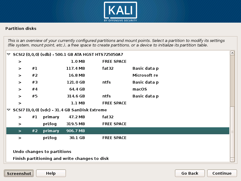 bootable usb kali for mac